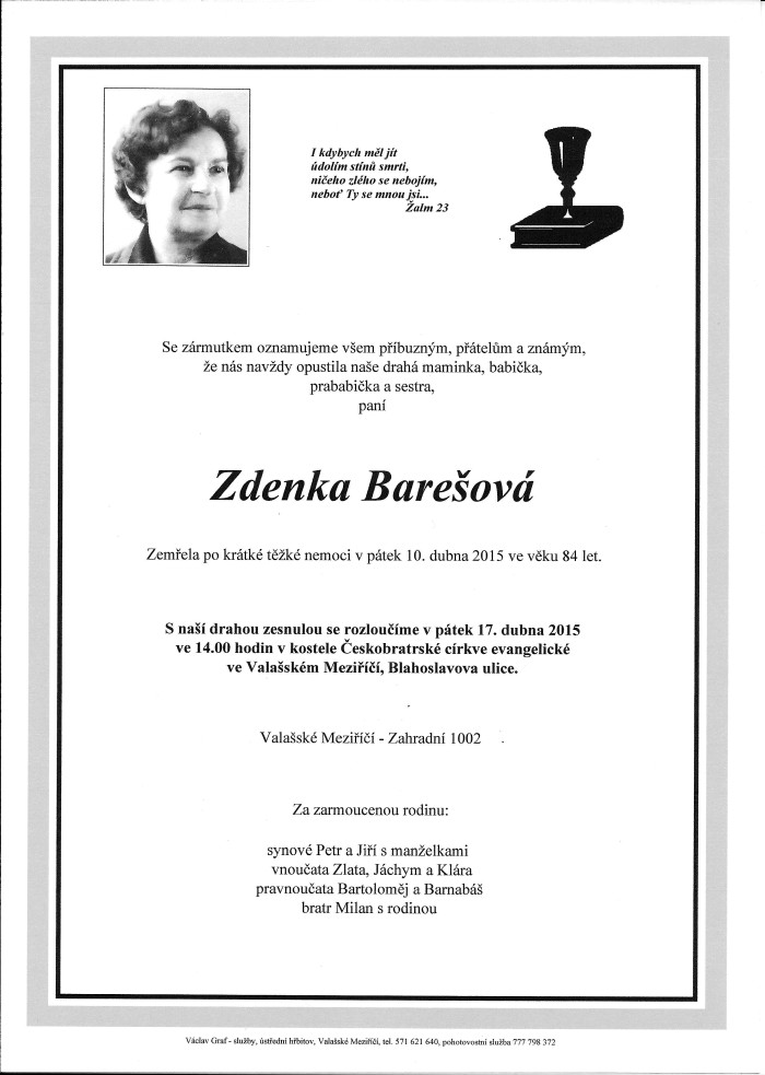 Zdenka Barešová