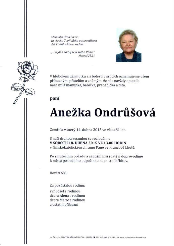 Anežka Ondrůšová