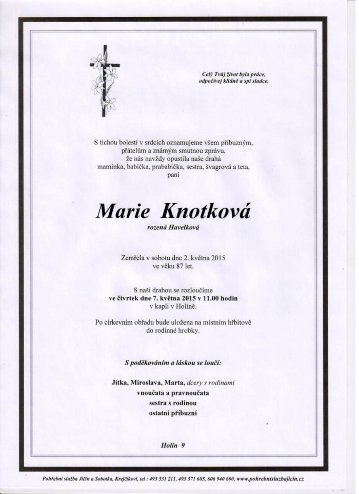 Marie Knotková