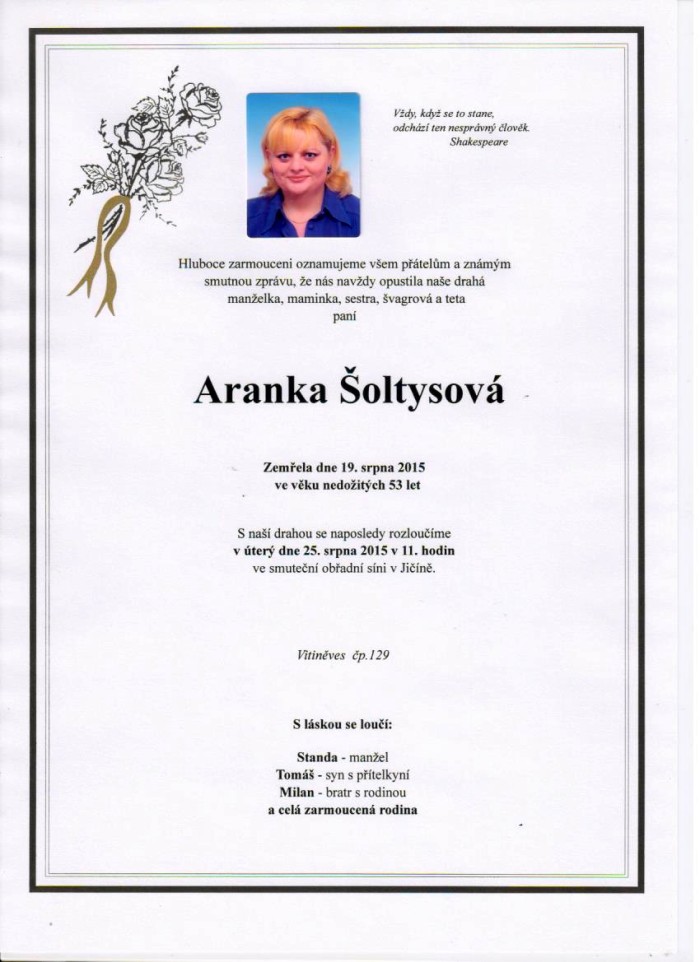 Aranka Šoltysová