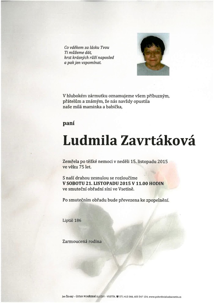 Ludmila Zavrtáková