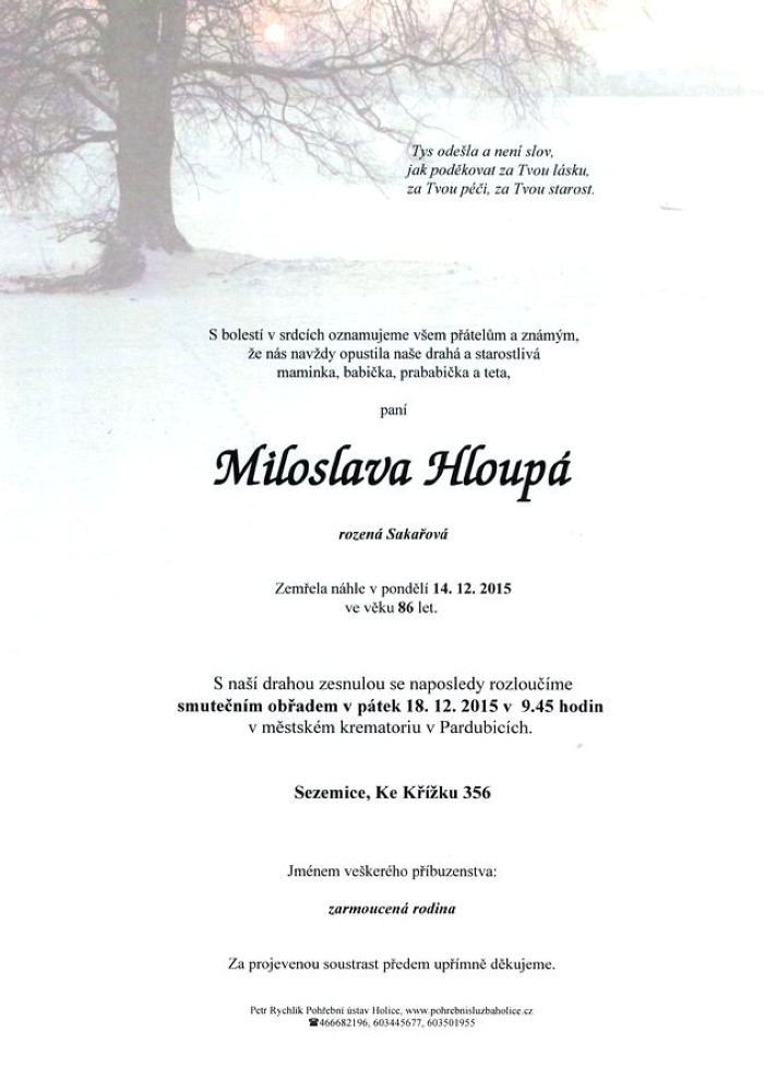 Miloslava Hloupá