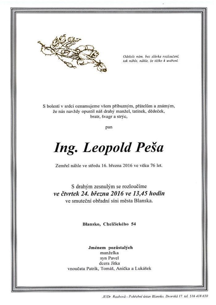 Ing. Leopold Peša