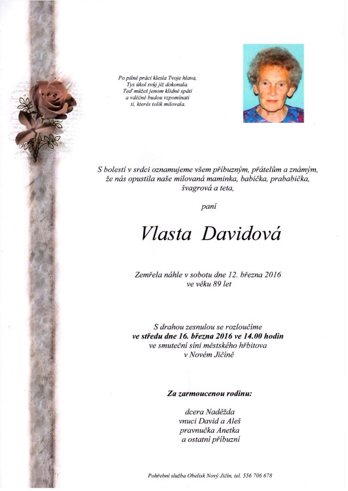 Vlasta Davidová