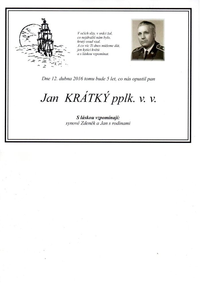 Jan Krátký pplk. v. v.