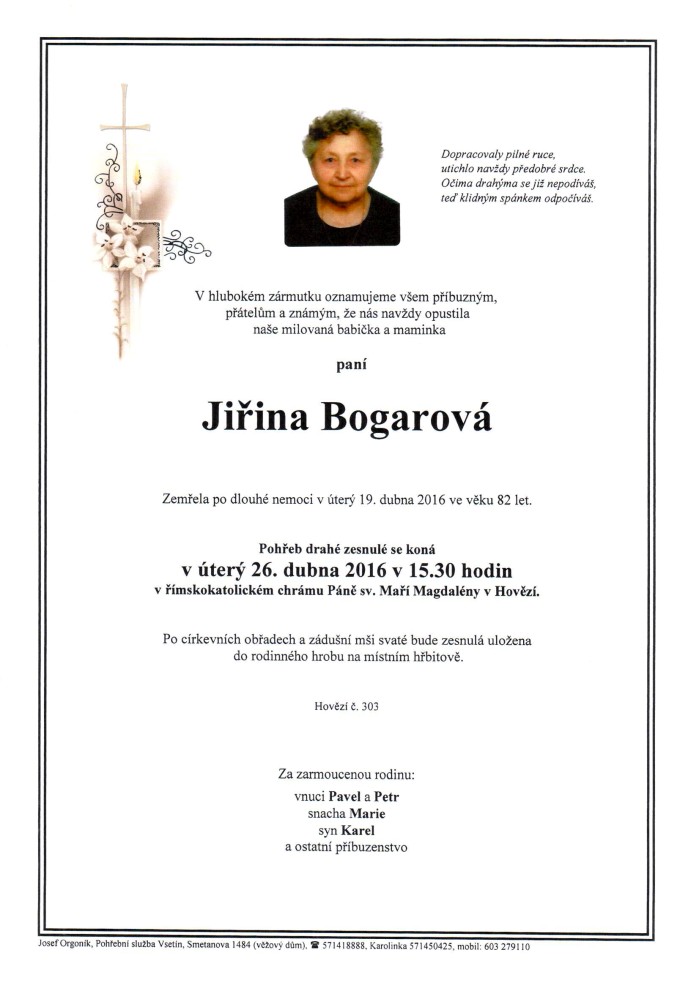 Jiřina Bogarová