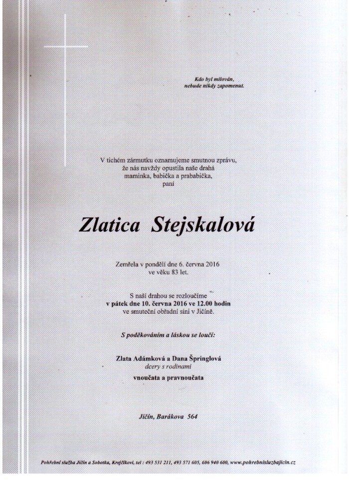 Zlatica Stejskalová