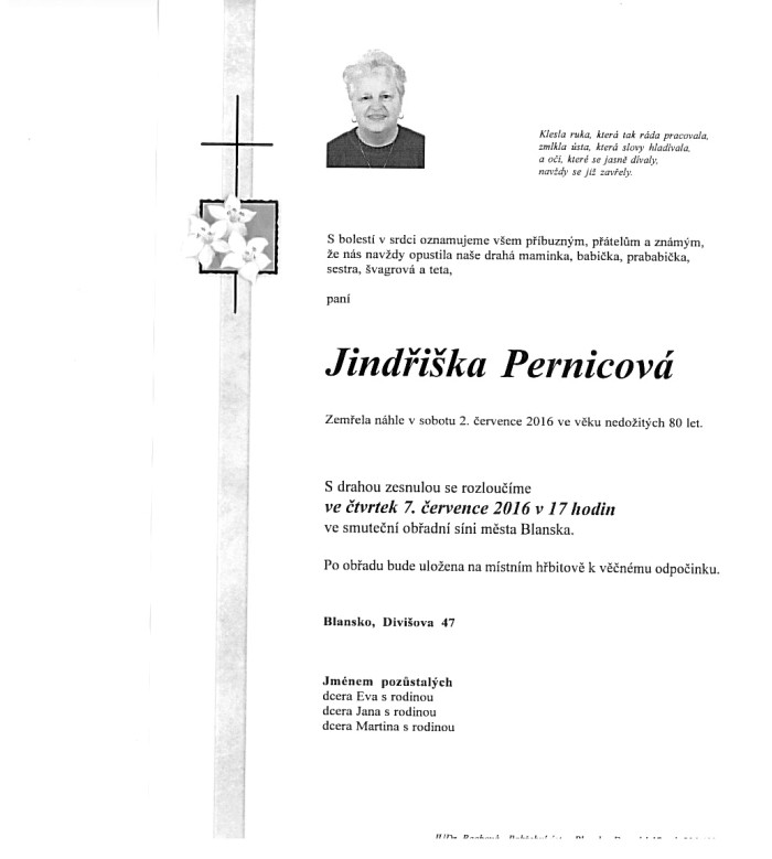 Jindřiška Pernicová