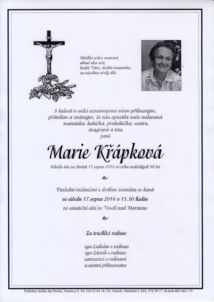 Marie Křápková