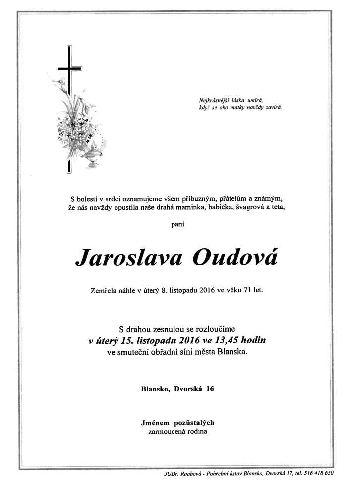 Jaroslava Oudová