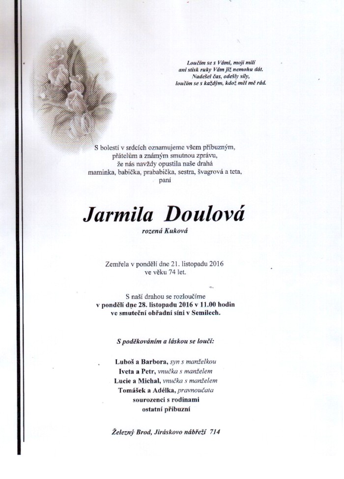 Jarmila Doulová