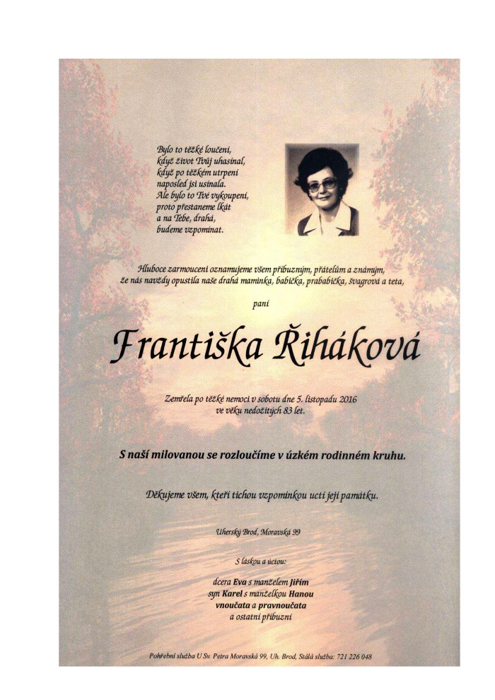 Františka Řiháková