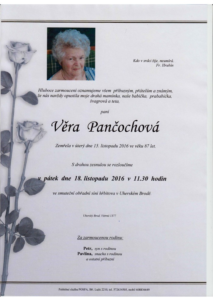 Věra Pančochová