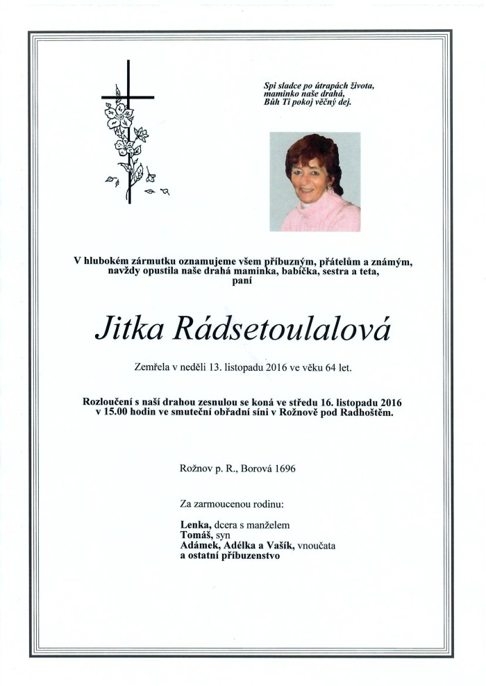 Jitka Rádsetoulalová