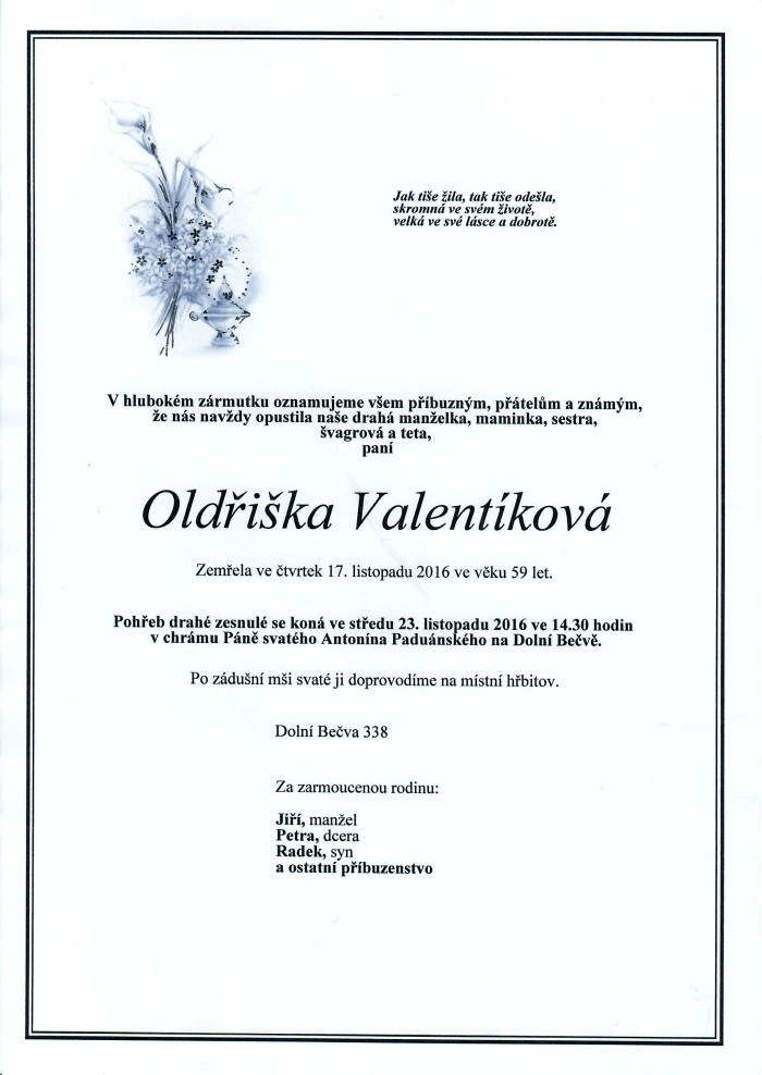 Oldřiška Valentíková