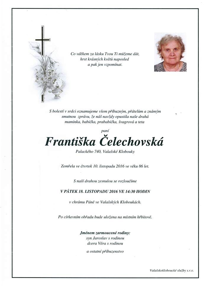 Františka Čelechovská