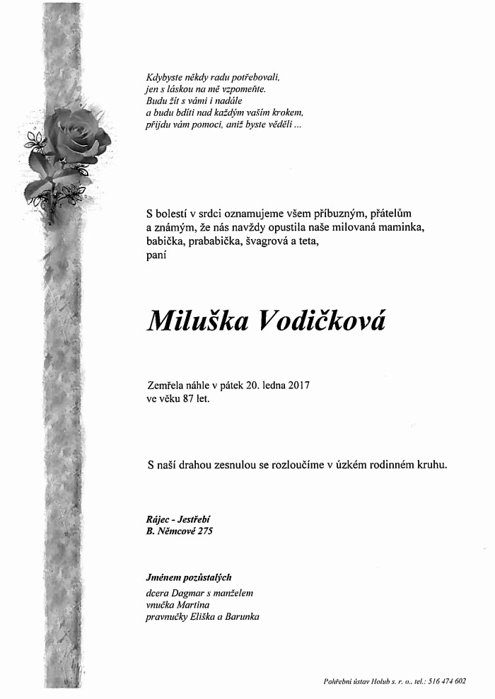 Miluška Vodičková