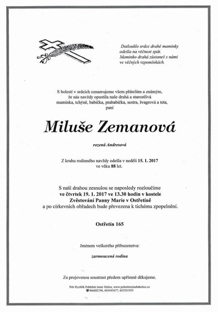 Miluše Zemanová