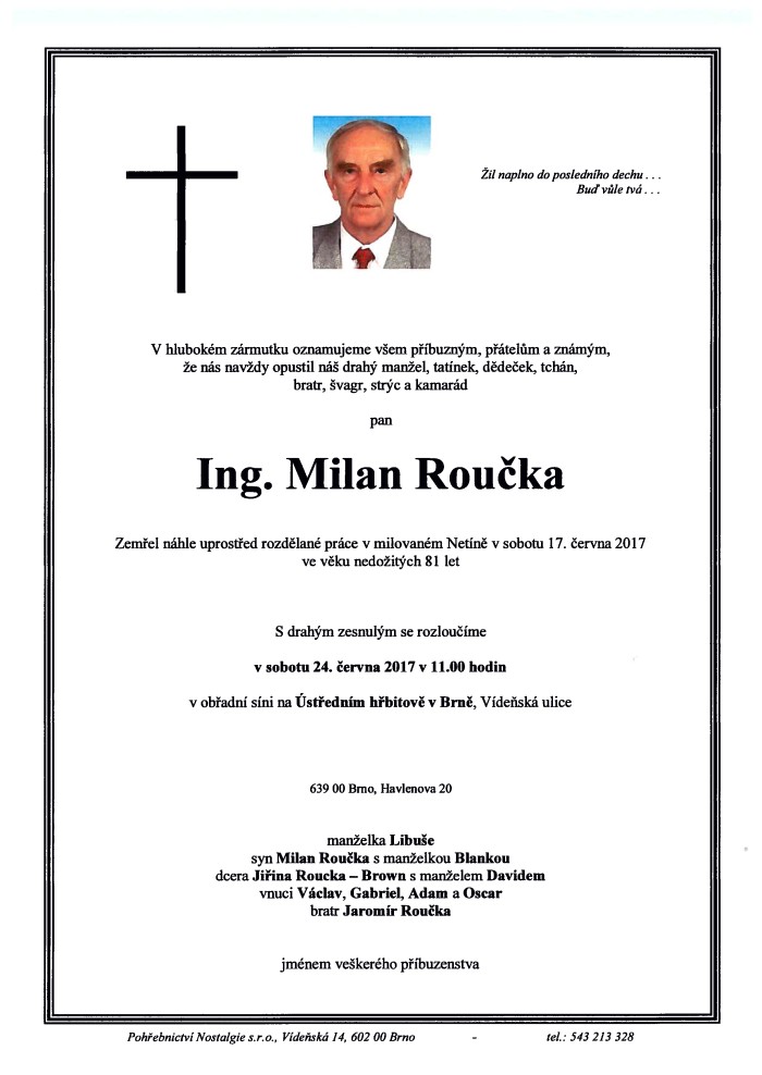 Ing. Milan Roučka