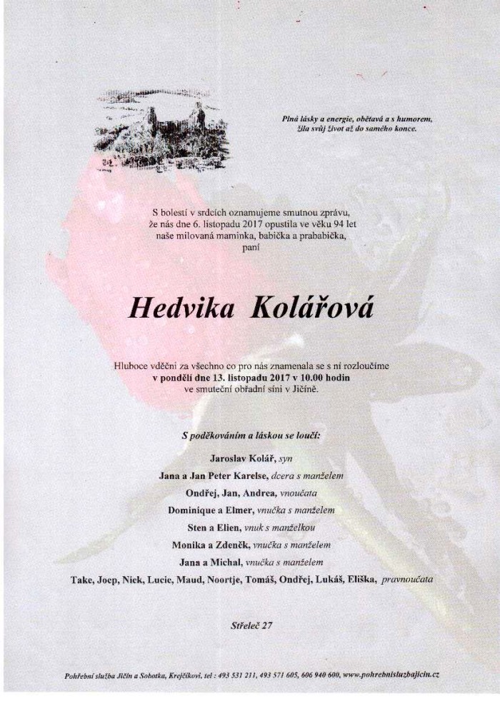 Hedvika Kolářová