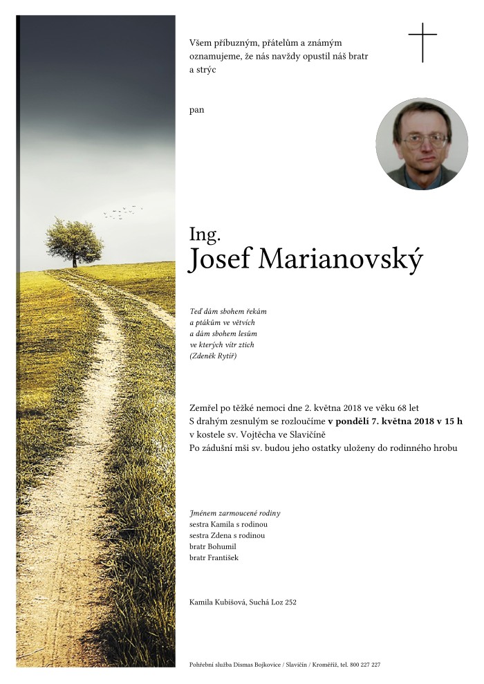 Ing. Josef Marianovský