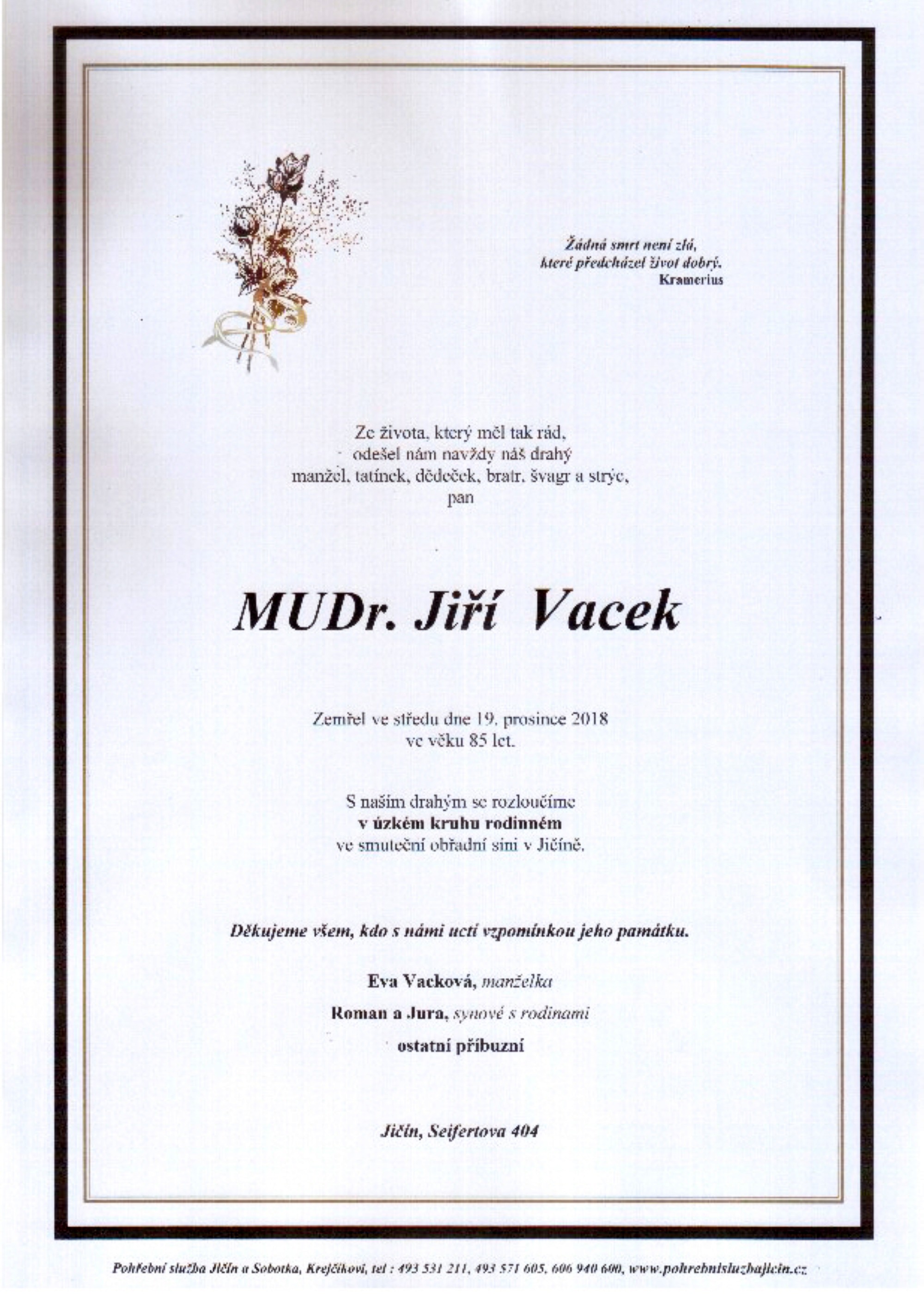 MUDr. Jiří Vacek