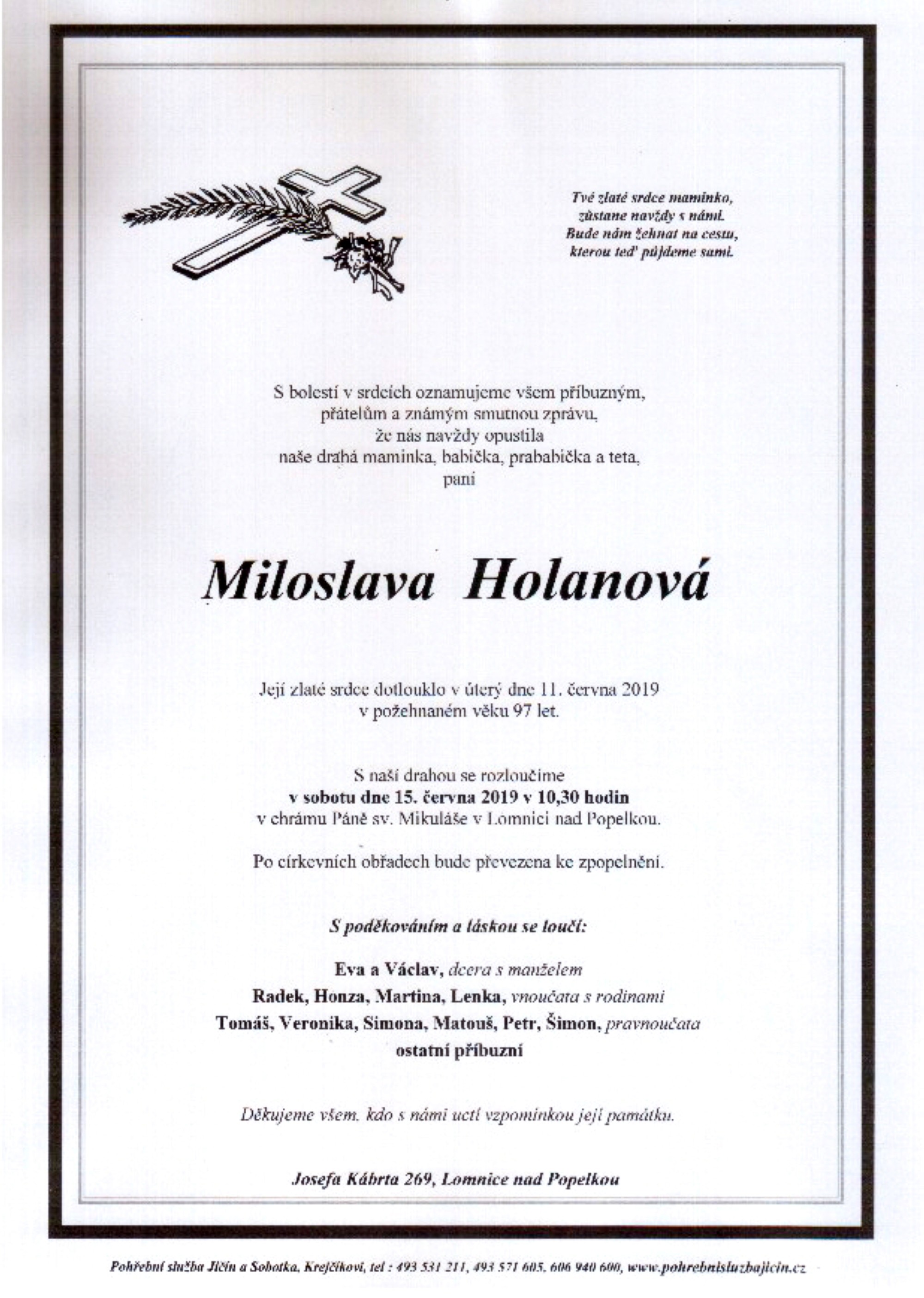 Miloslava Holanová