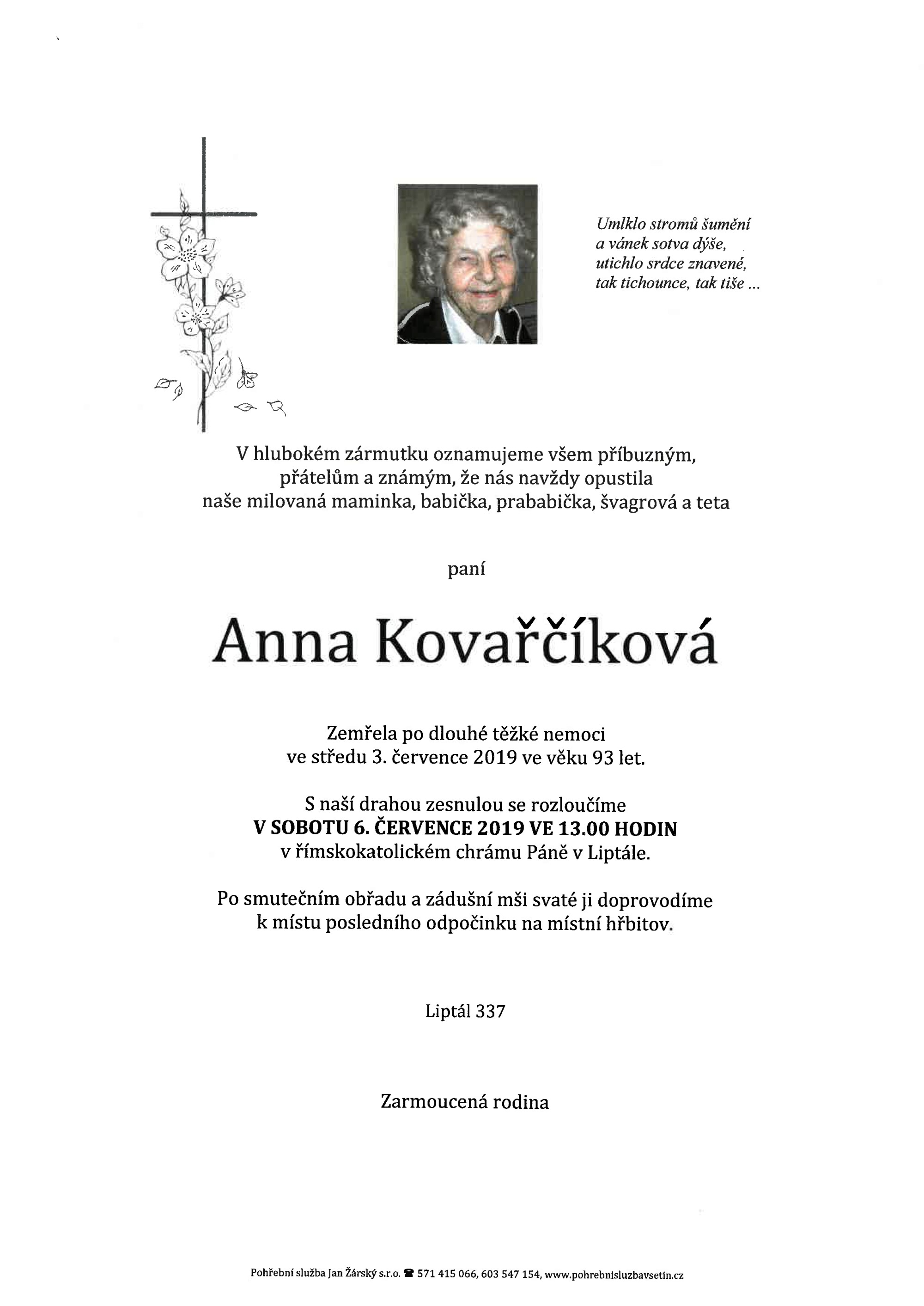 Anna Kovařčíková