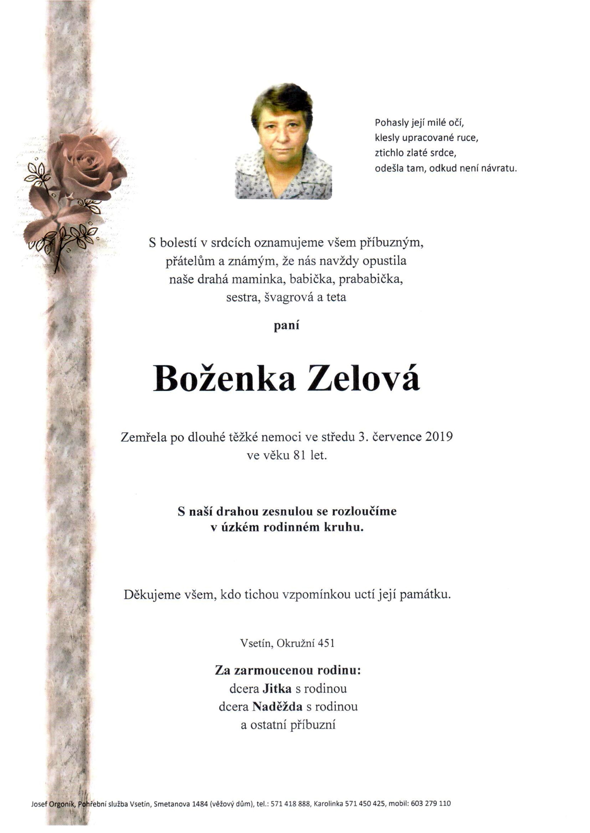 Boženka Zelová