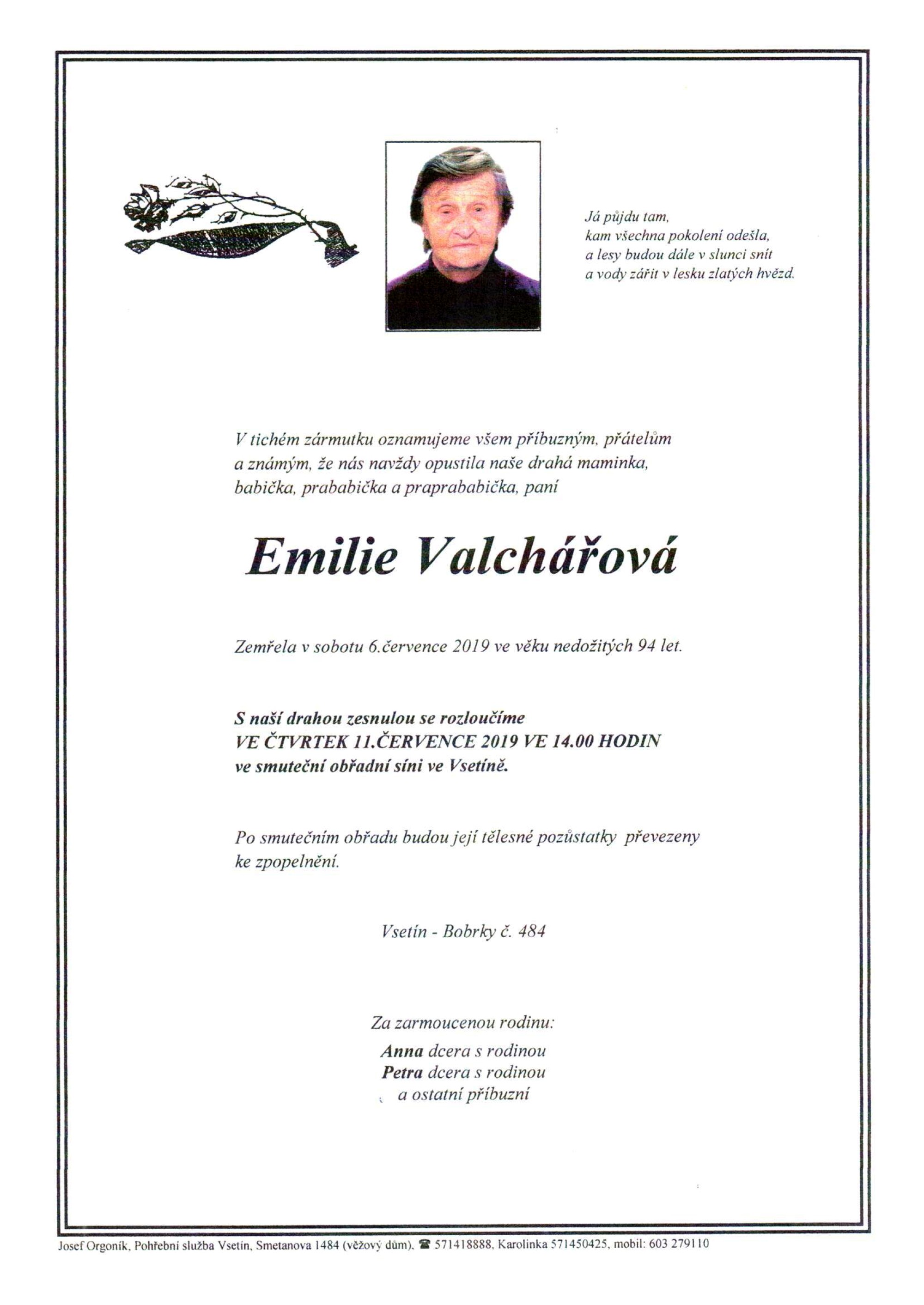 Emilie Valchářová