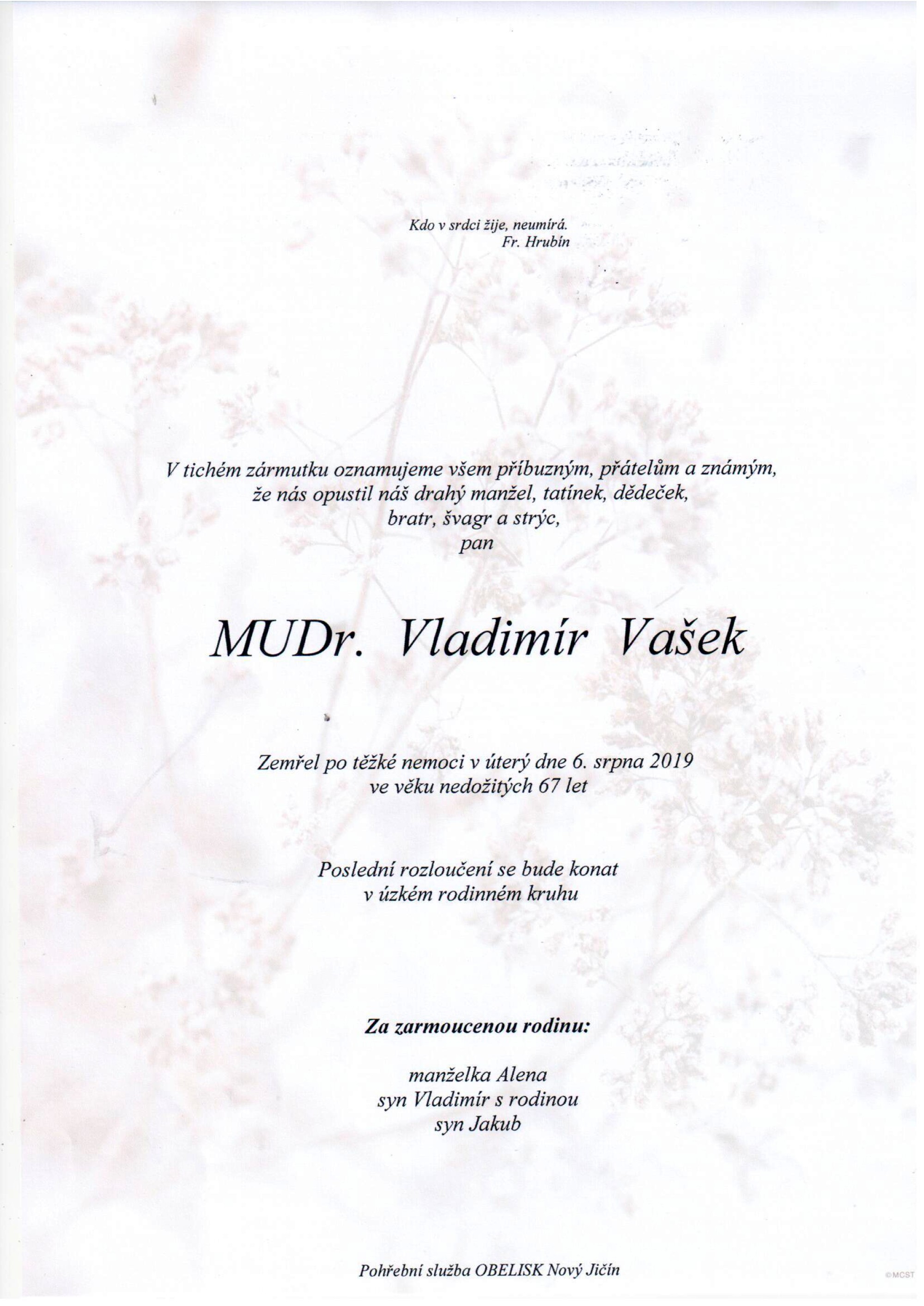 MUDr. Vladimír Vašek