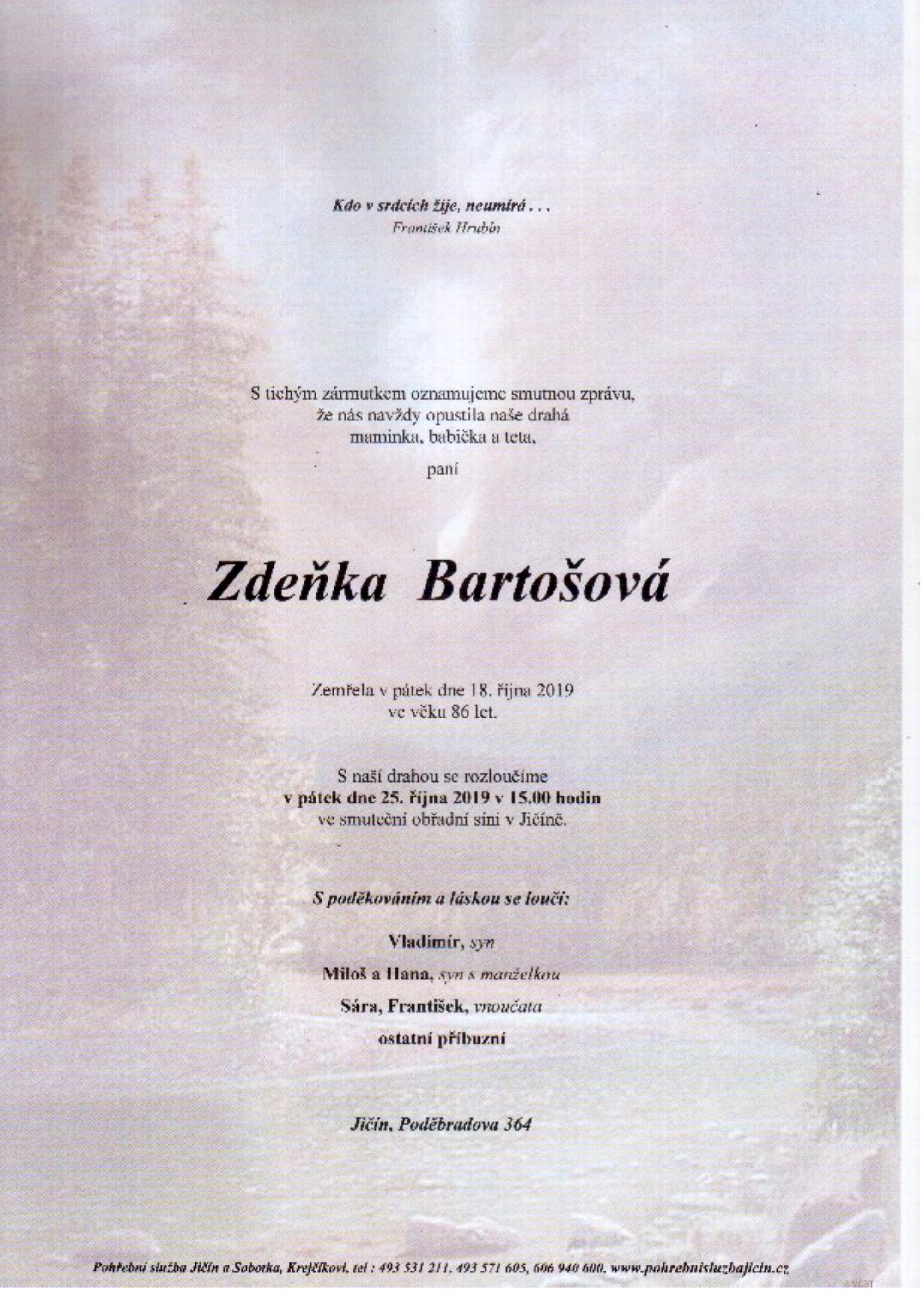 Zdeňka Bartošová