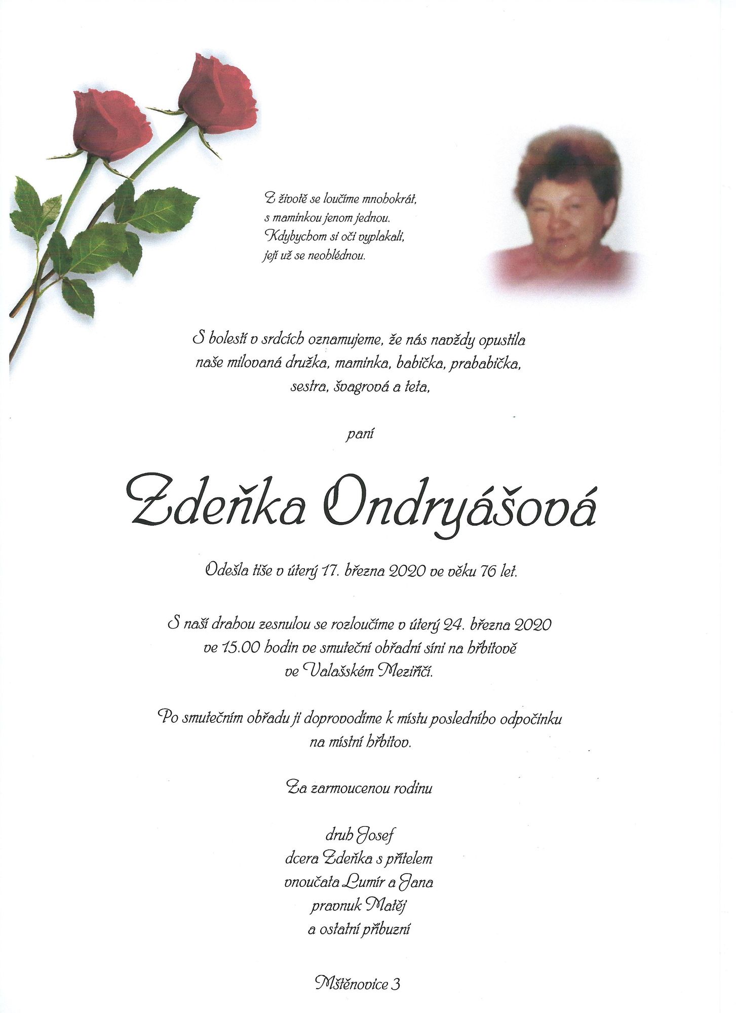 Zdeňka Ondryášová