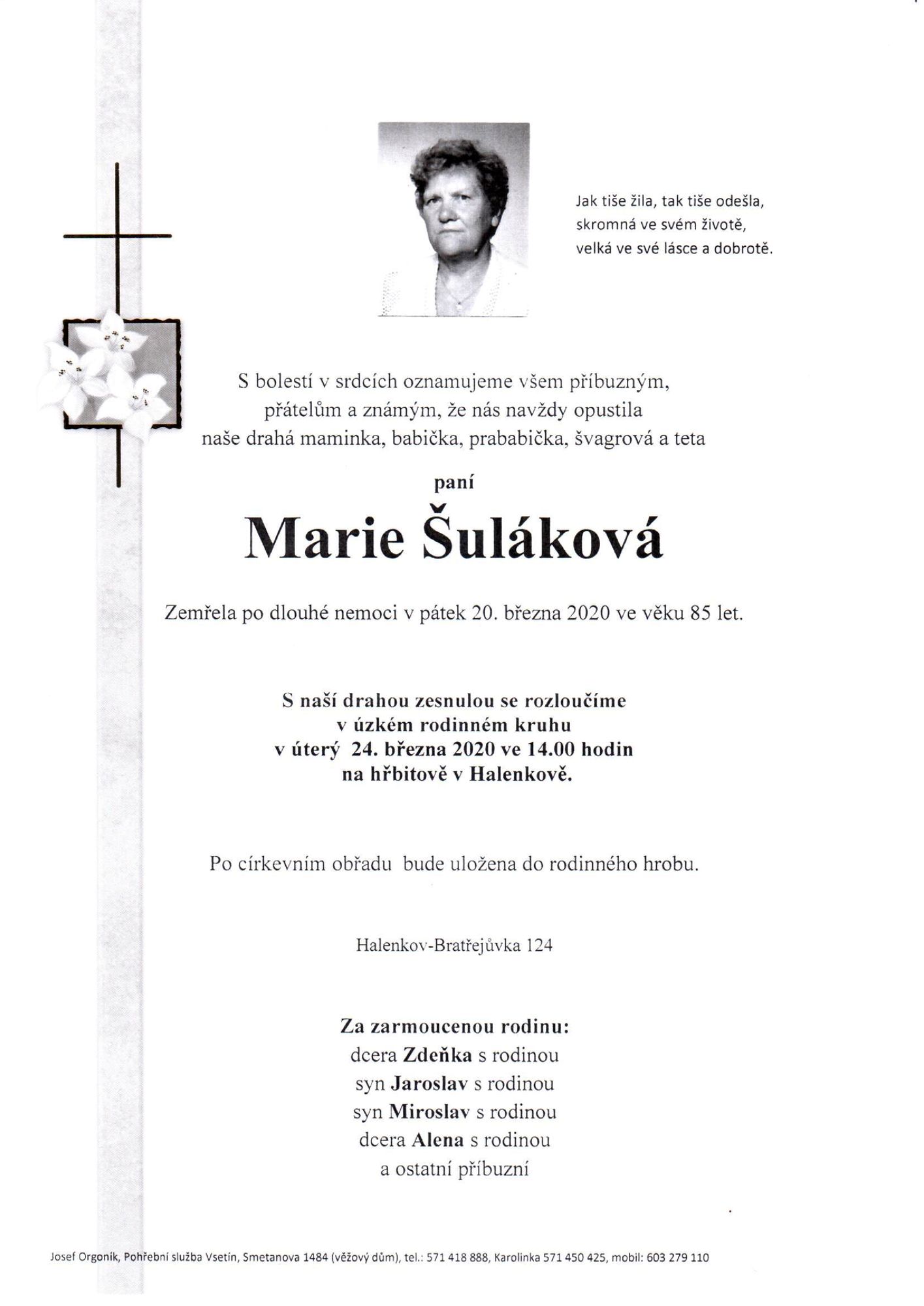 Marie Šuláková