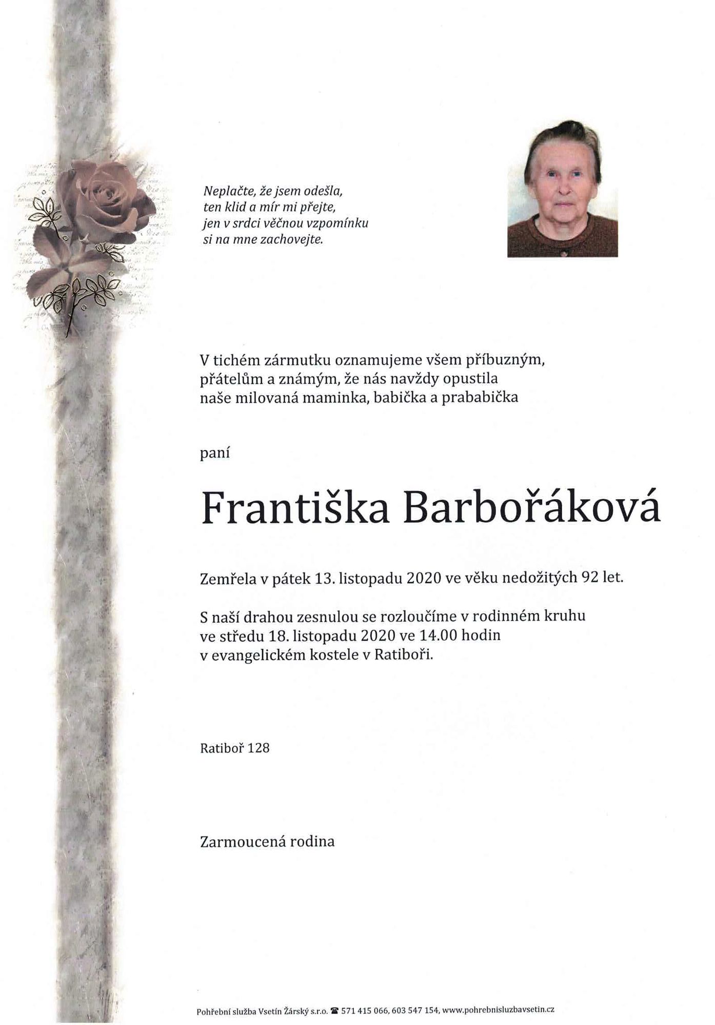 Františka Barbořáková