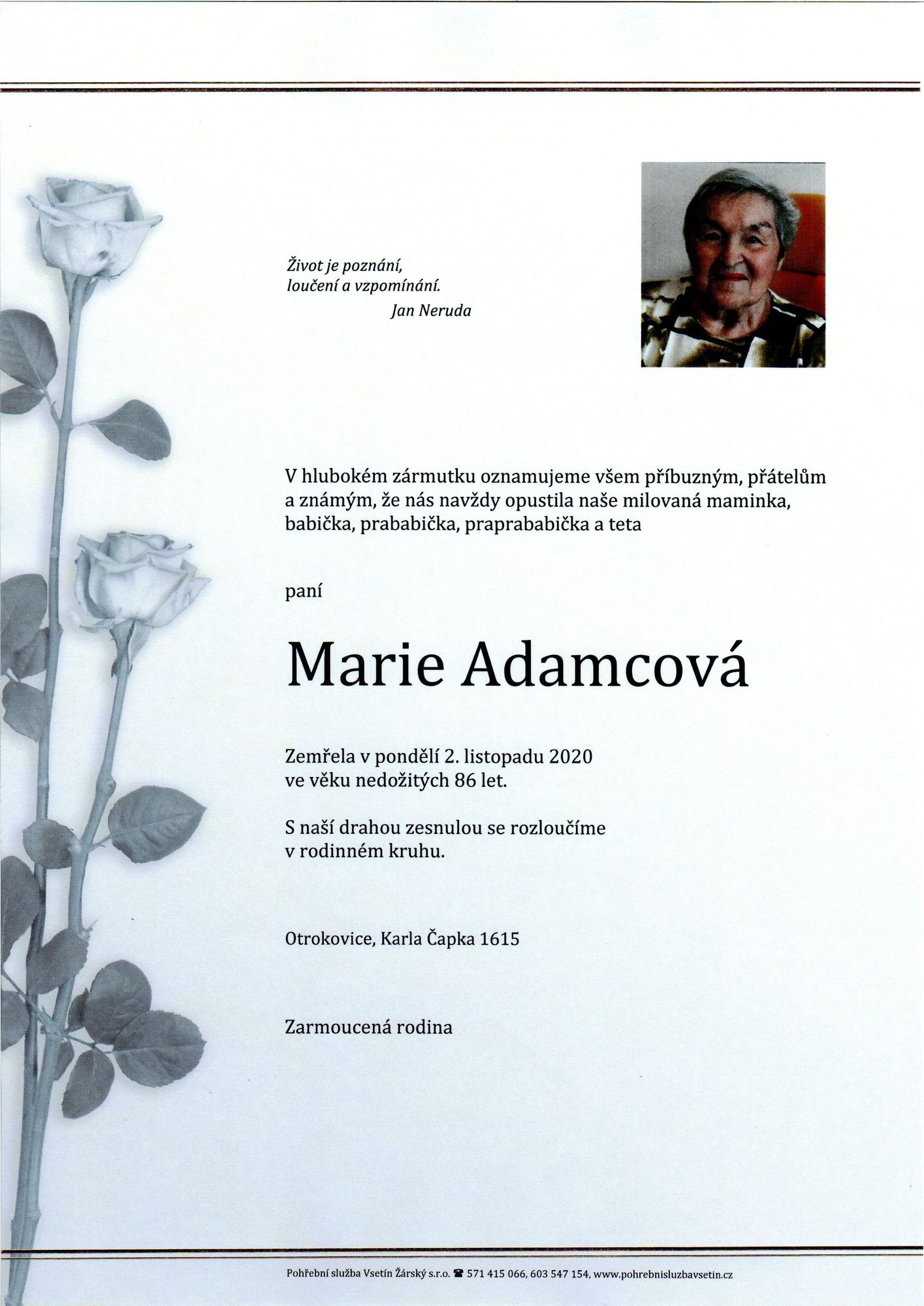 Marie Adamcová