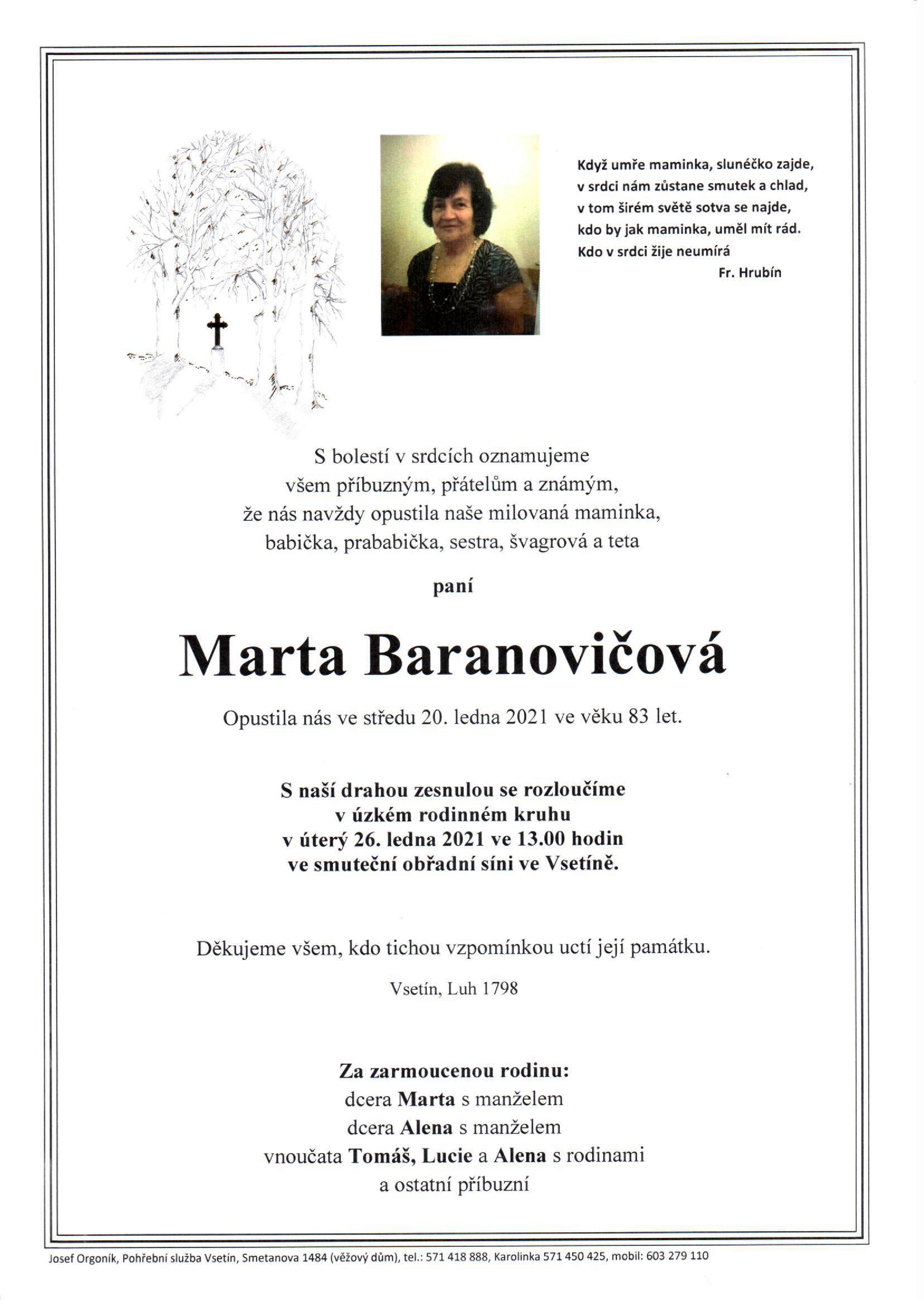 Marta Baranovičová