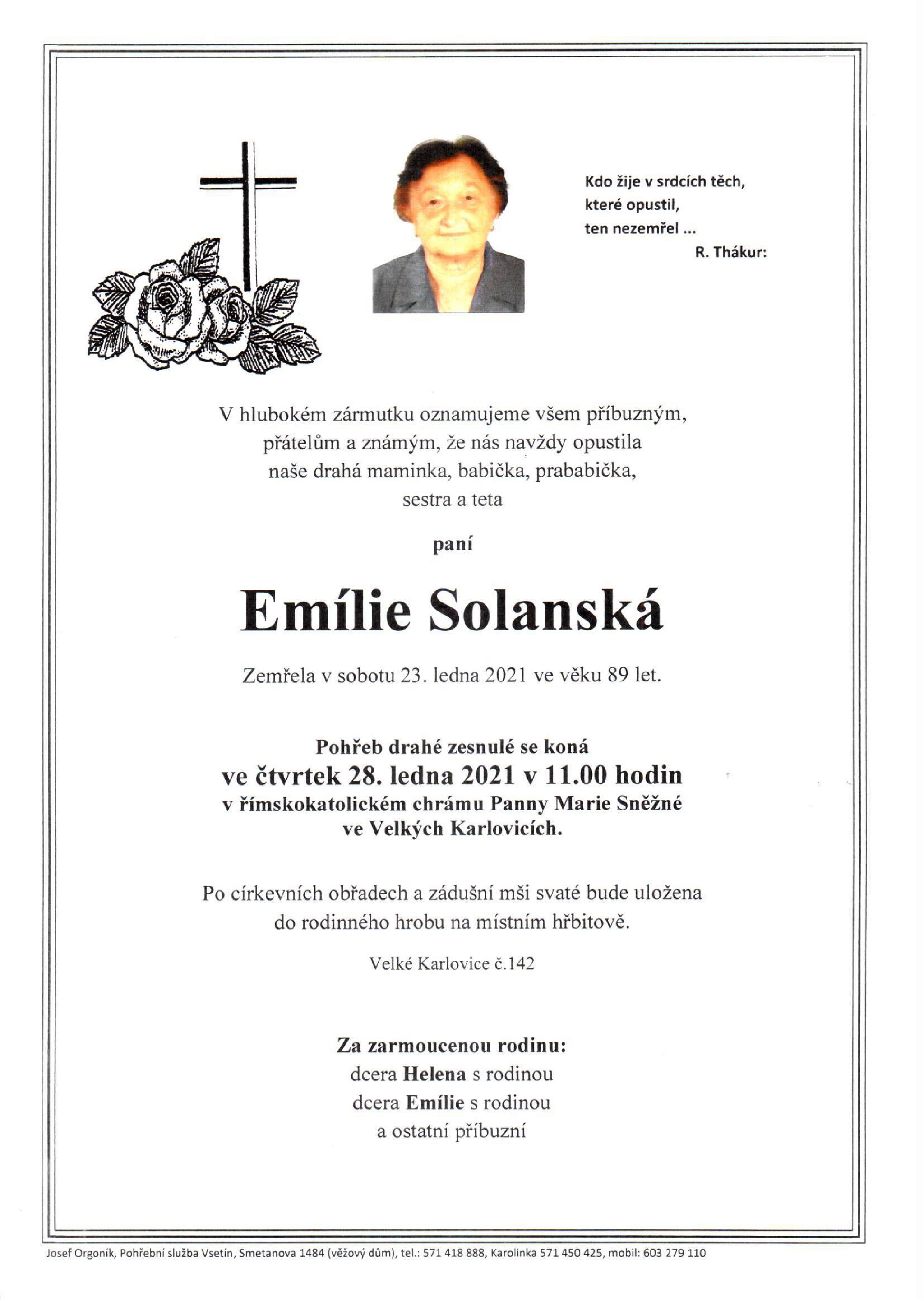 Emílie Solanská