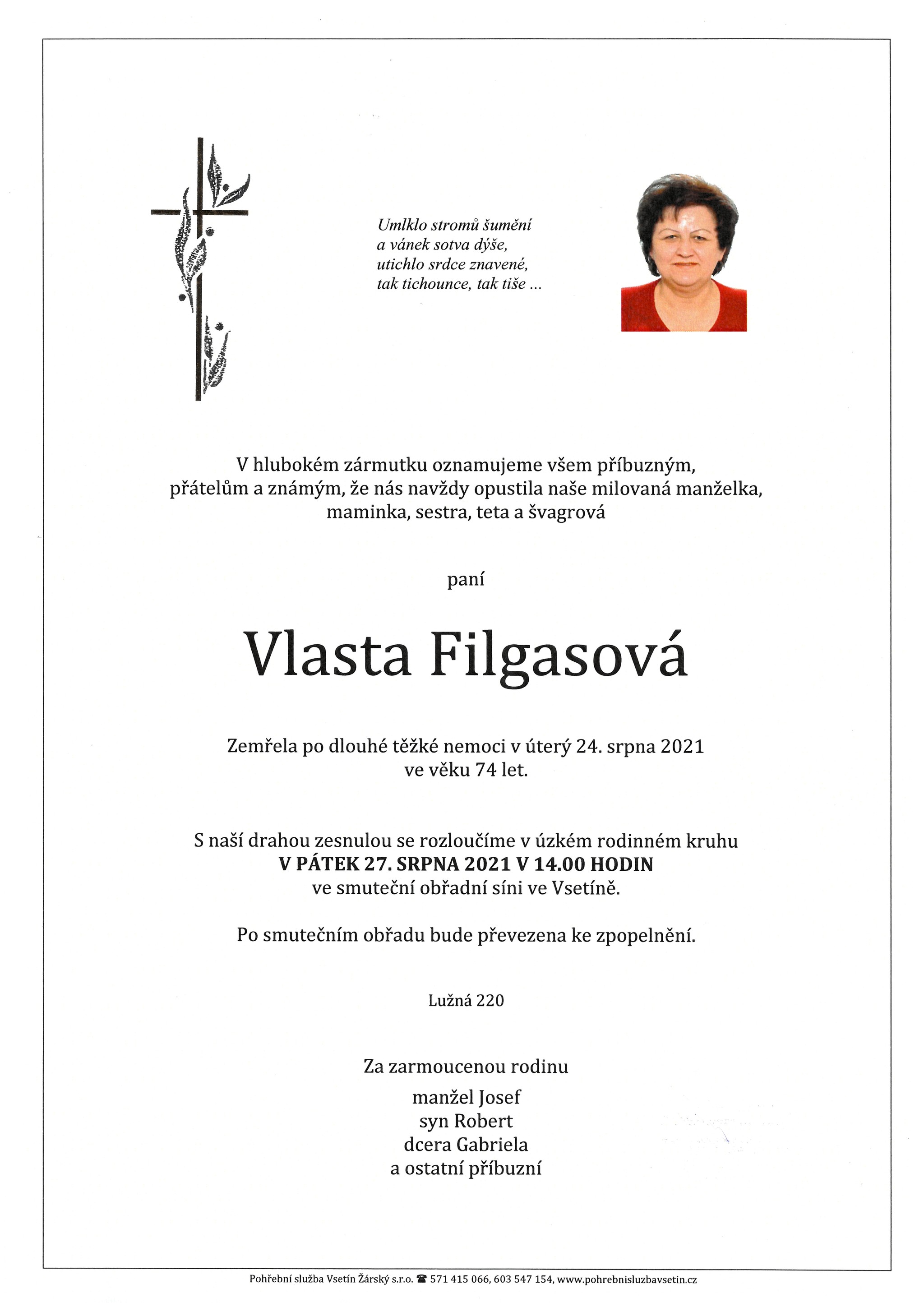 Vlasta Filgasová