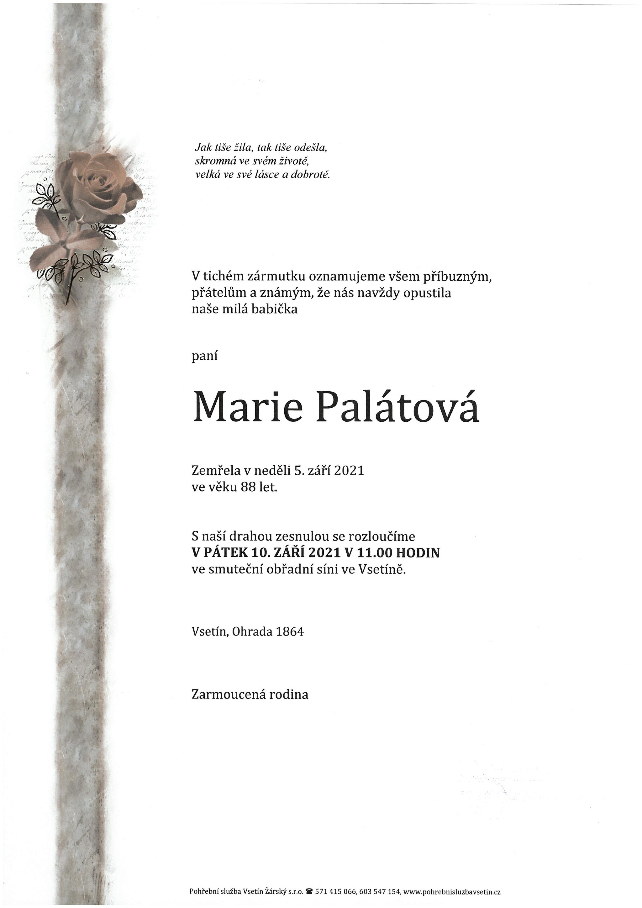 Marie Palátová