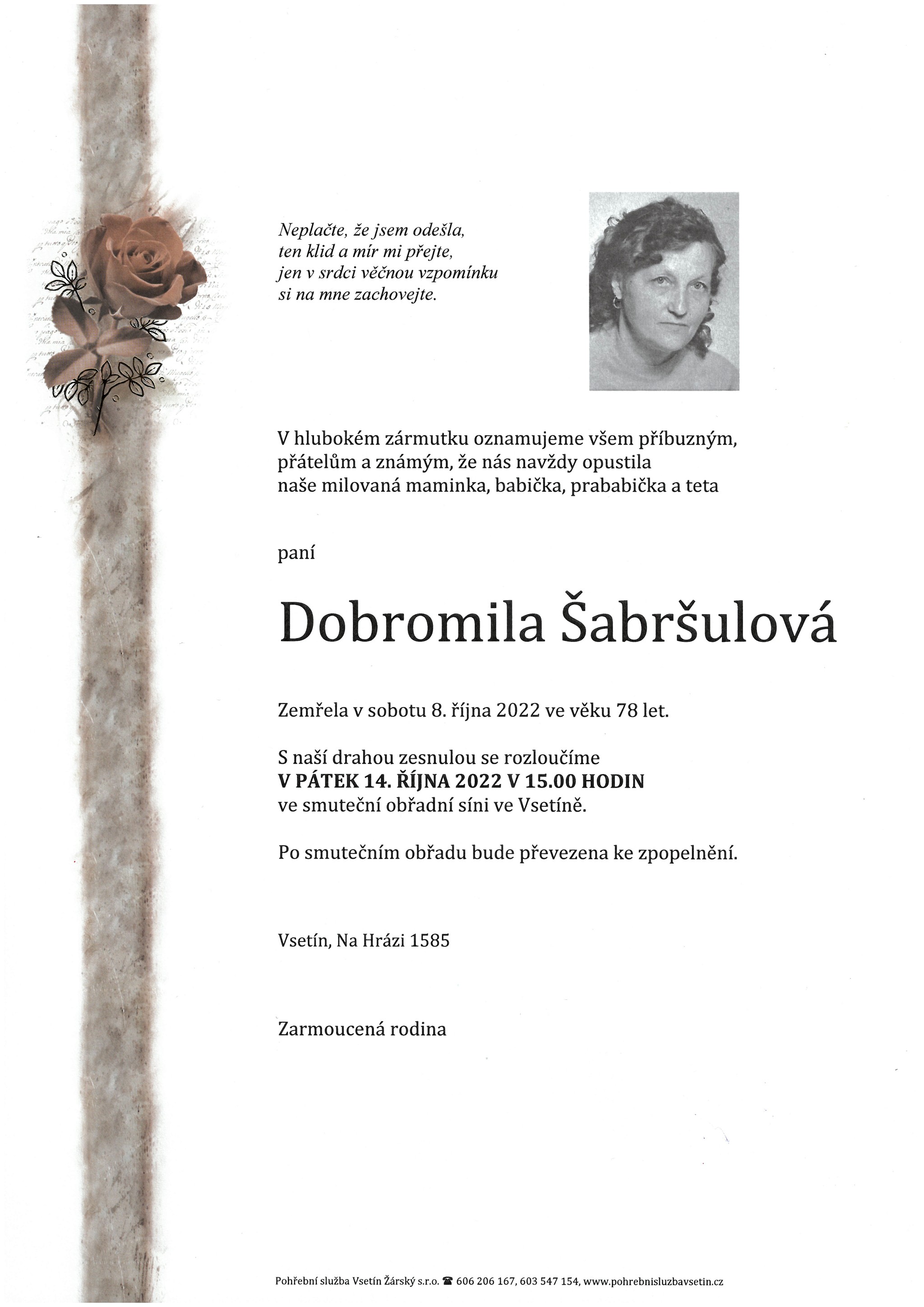 Dobromila Šabršulová