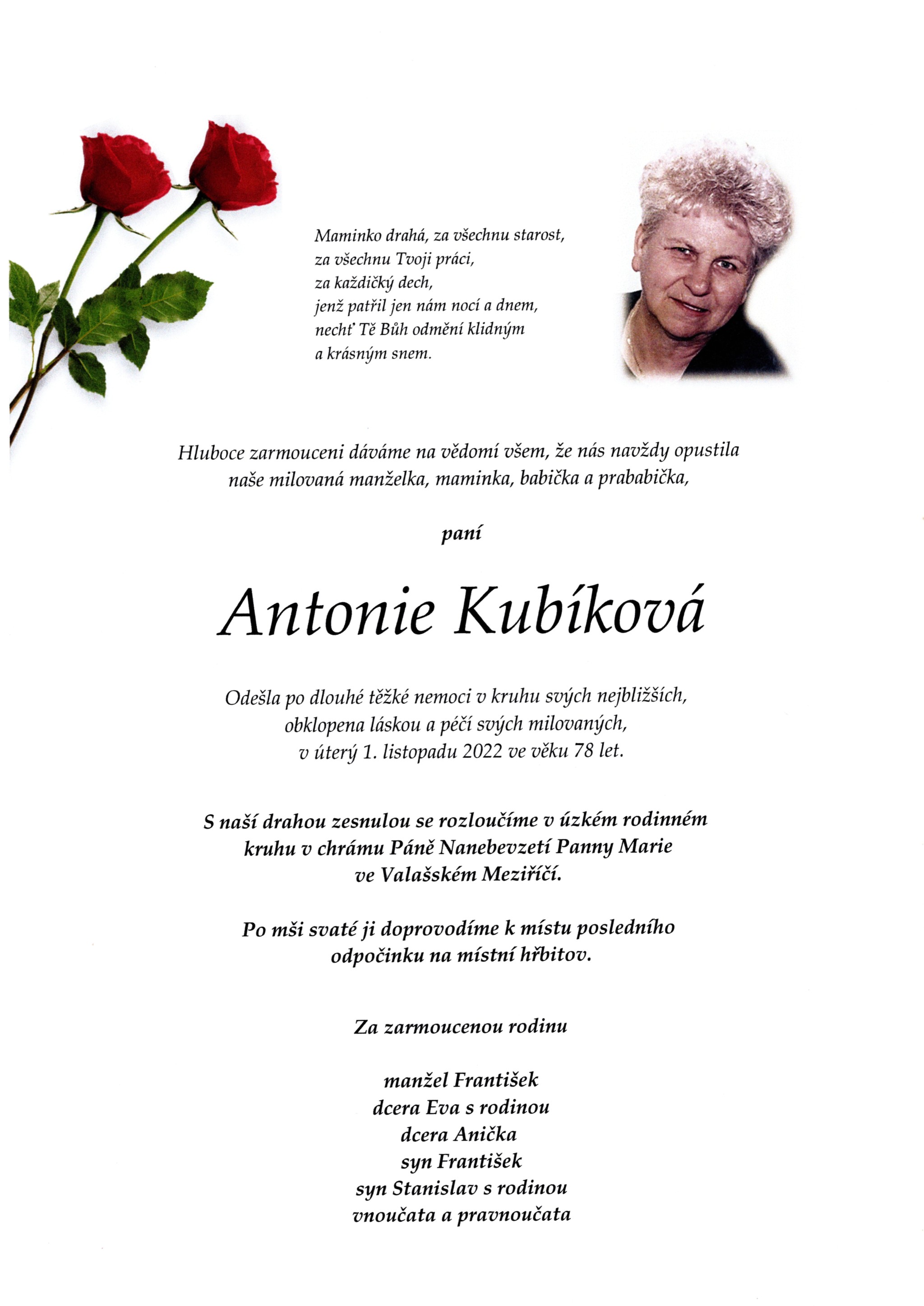 Antonie Kubíková