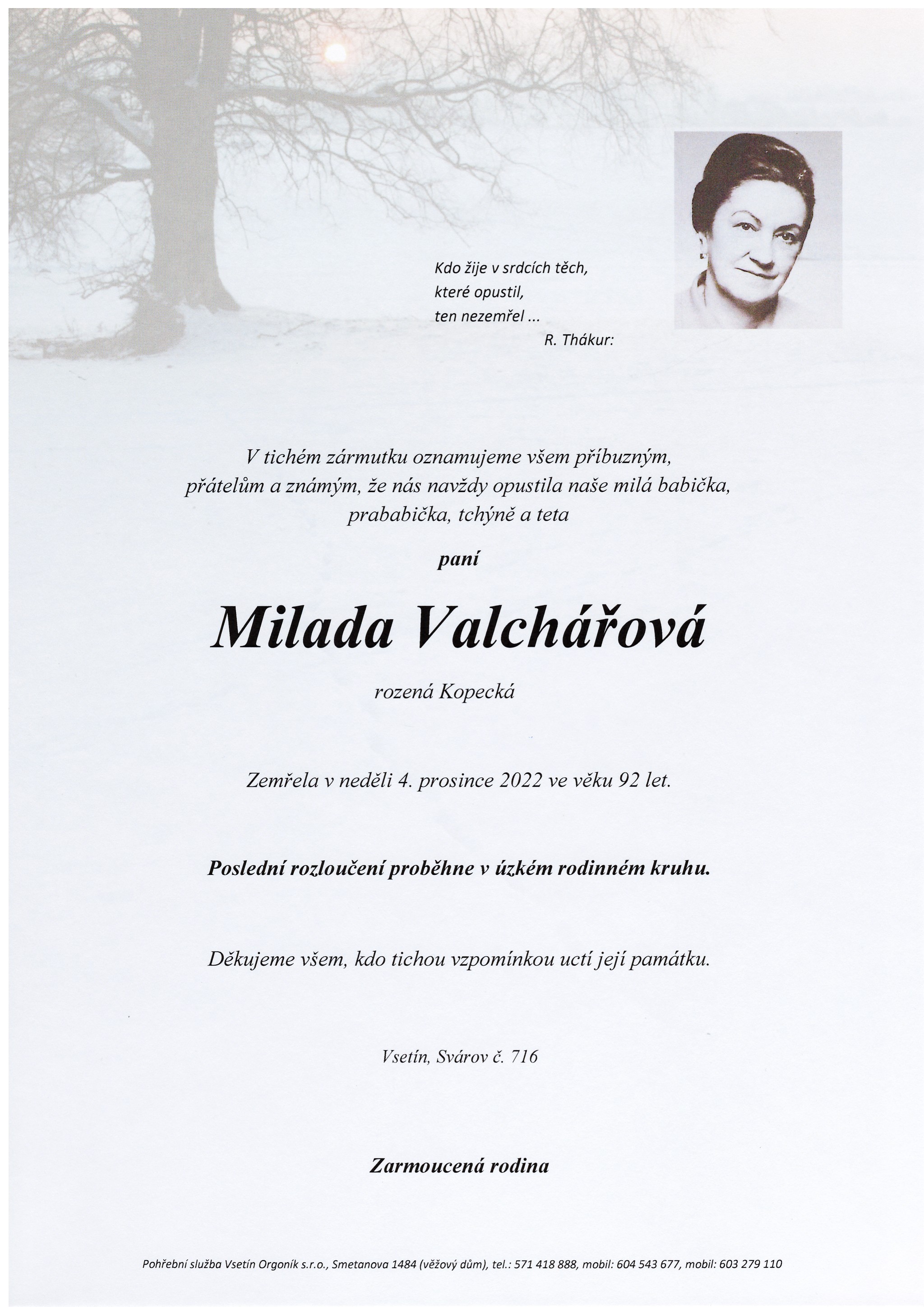 Milada Valchářová