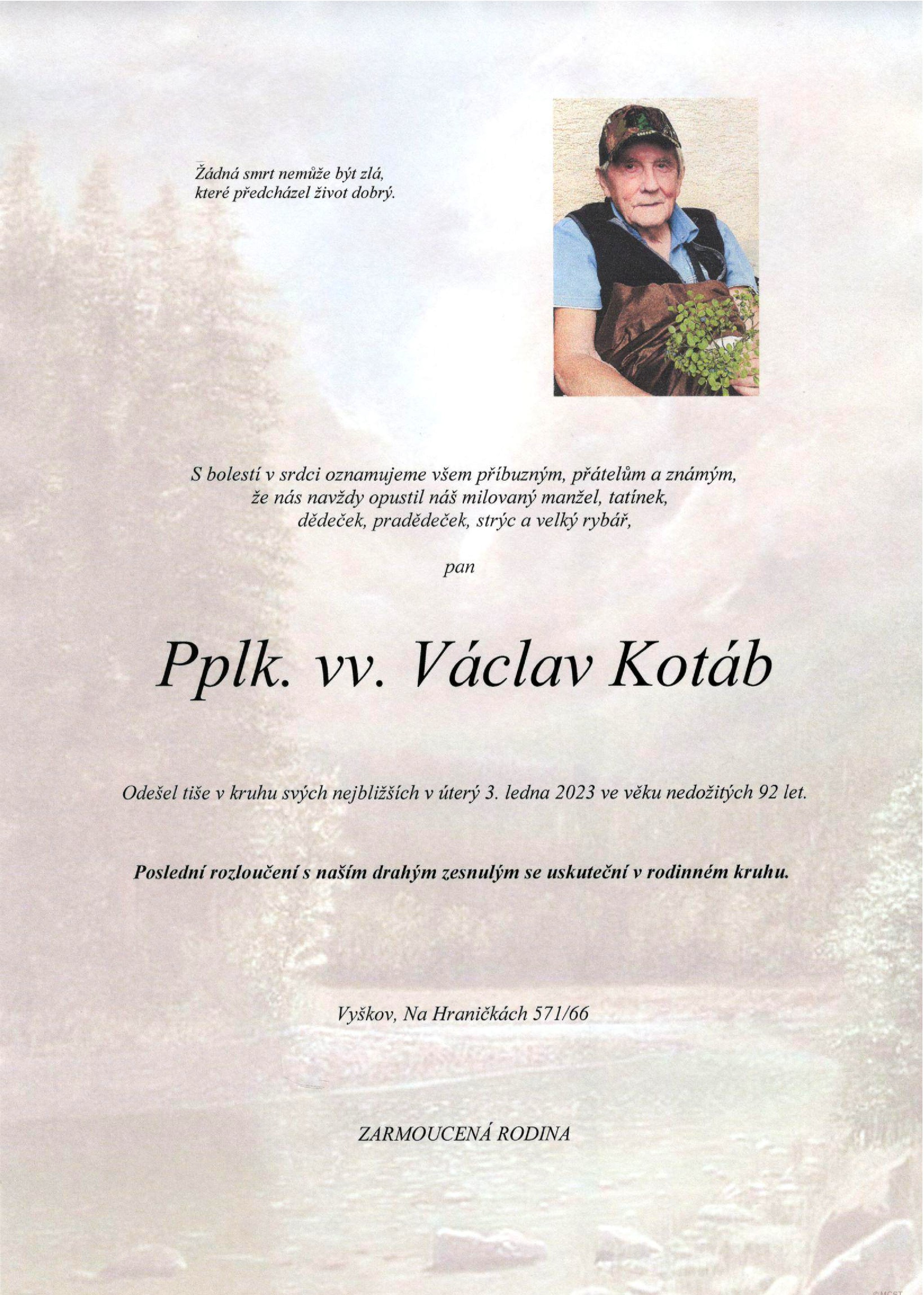 Pplk. vv. Václav Kotáb