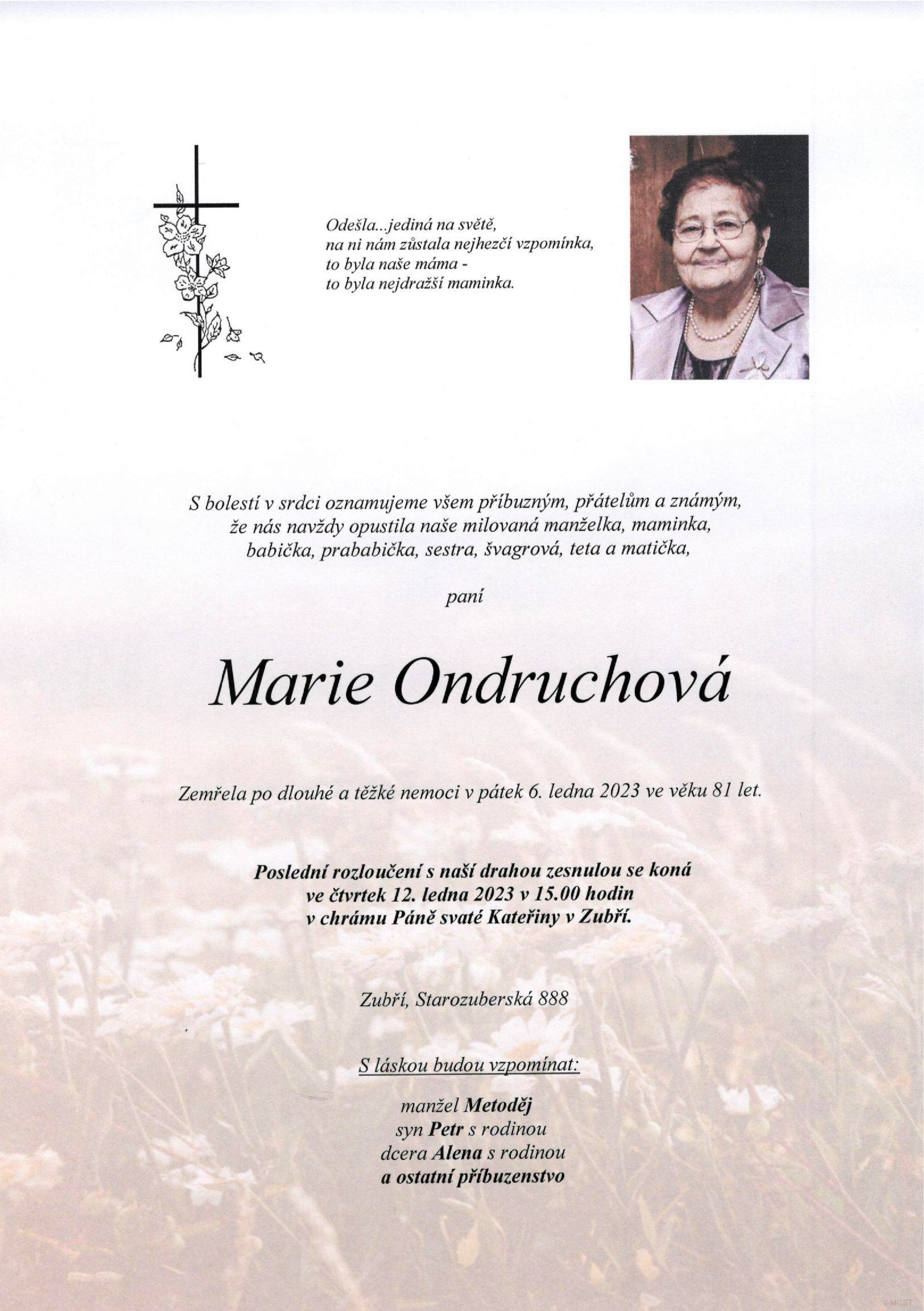 Marie Ondruchová