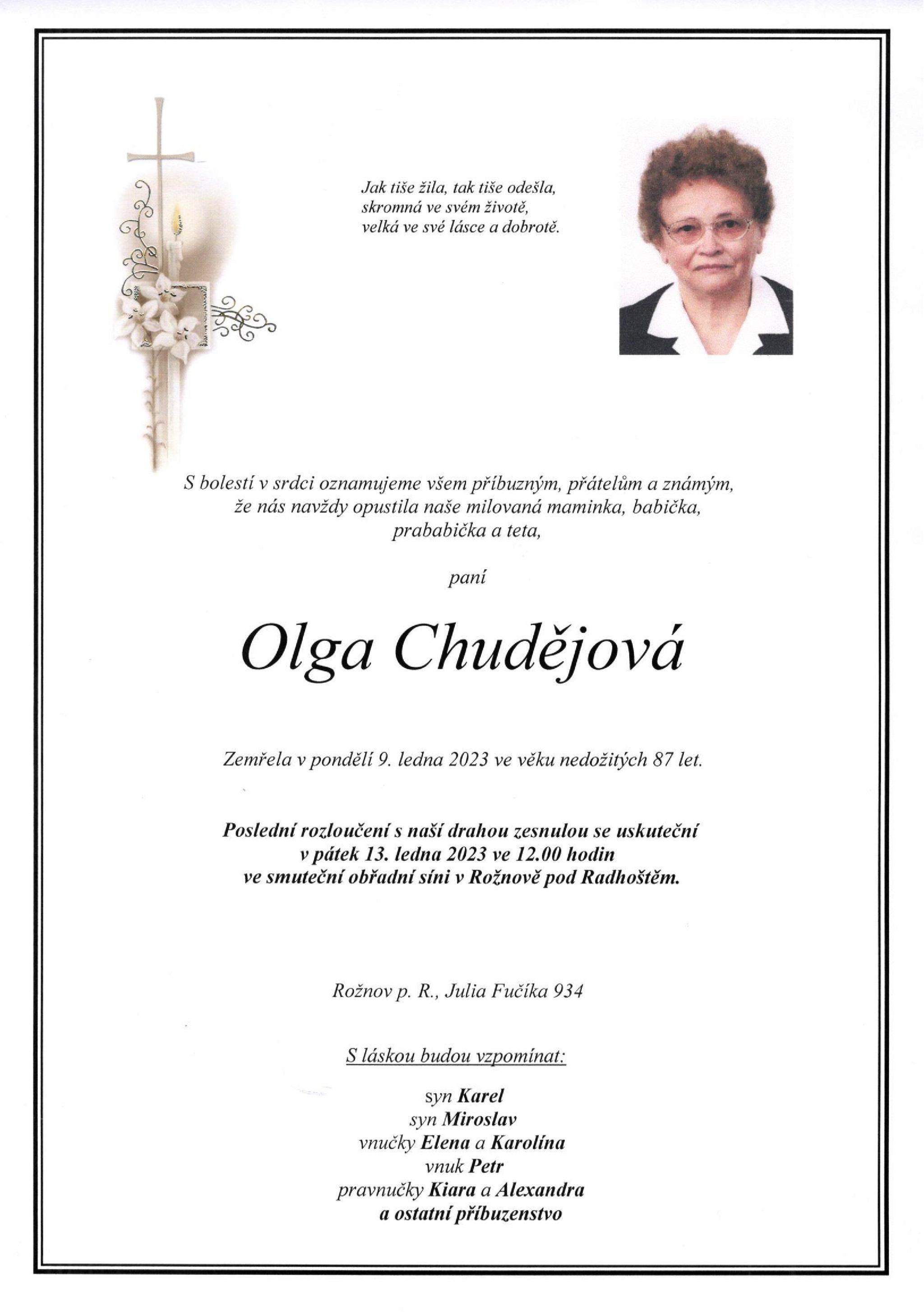 Olga Chudějová