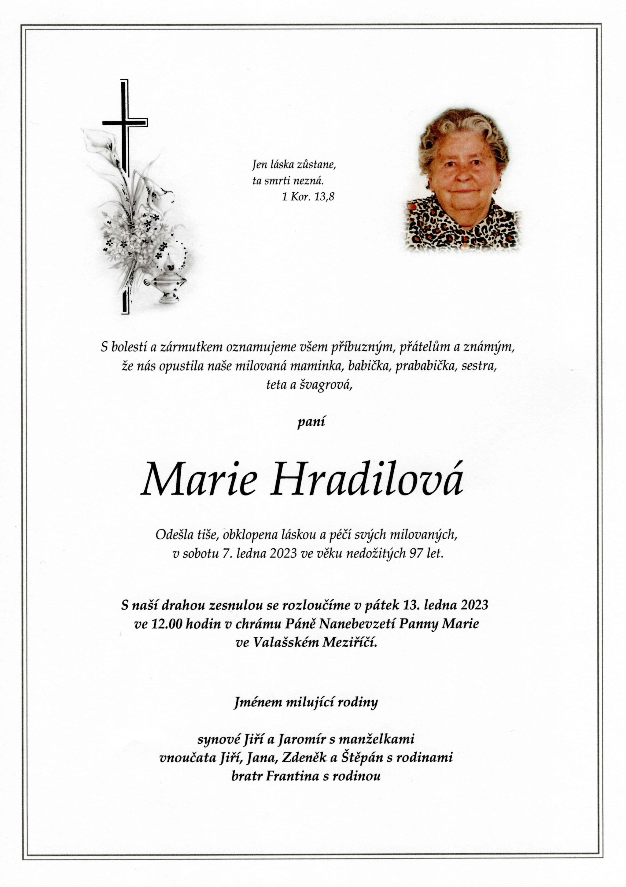 Marie Hradilová