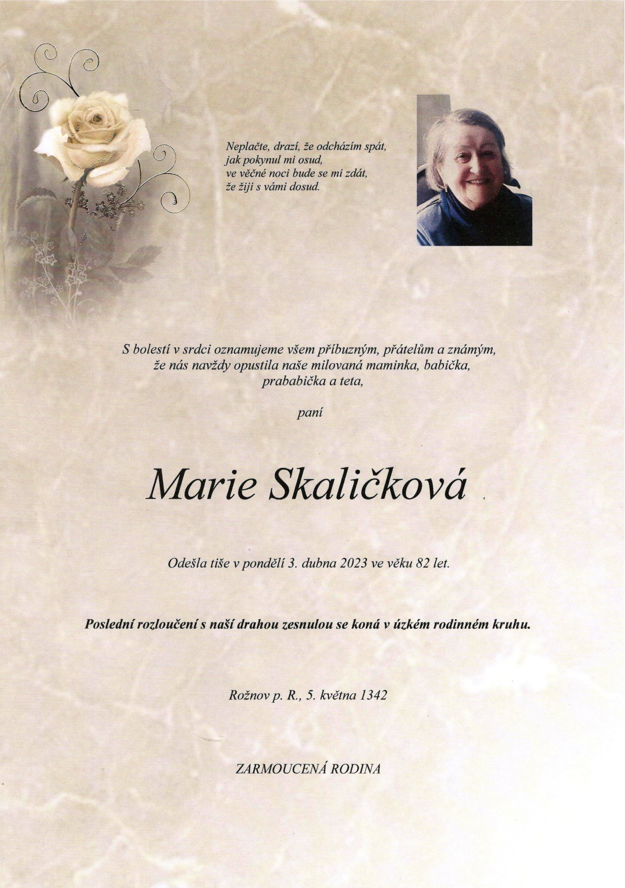 Marie Skaličková