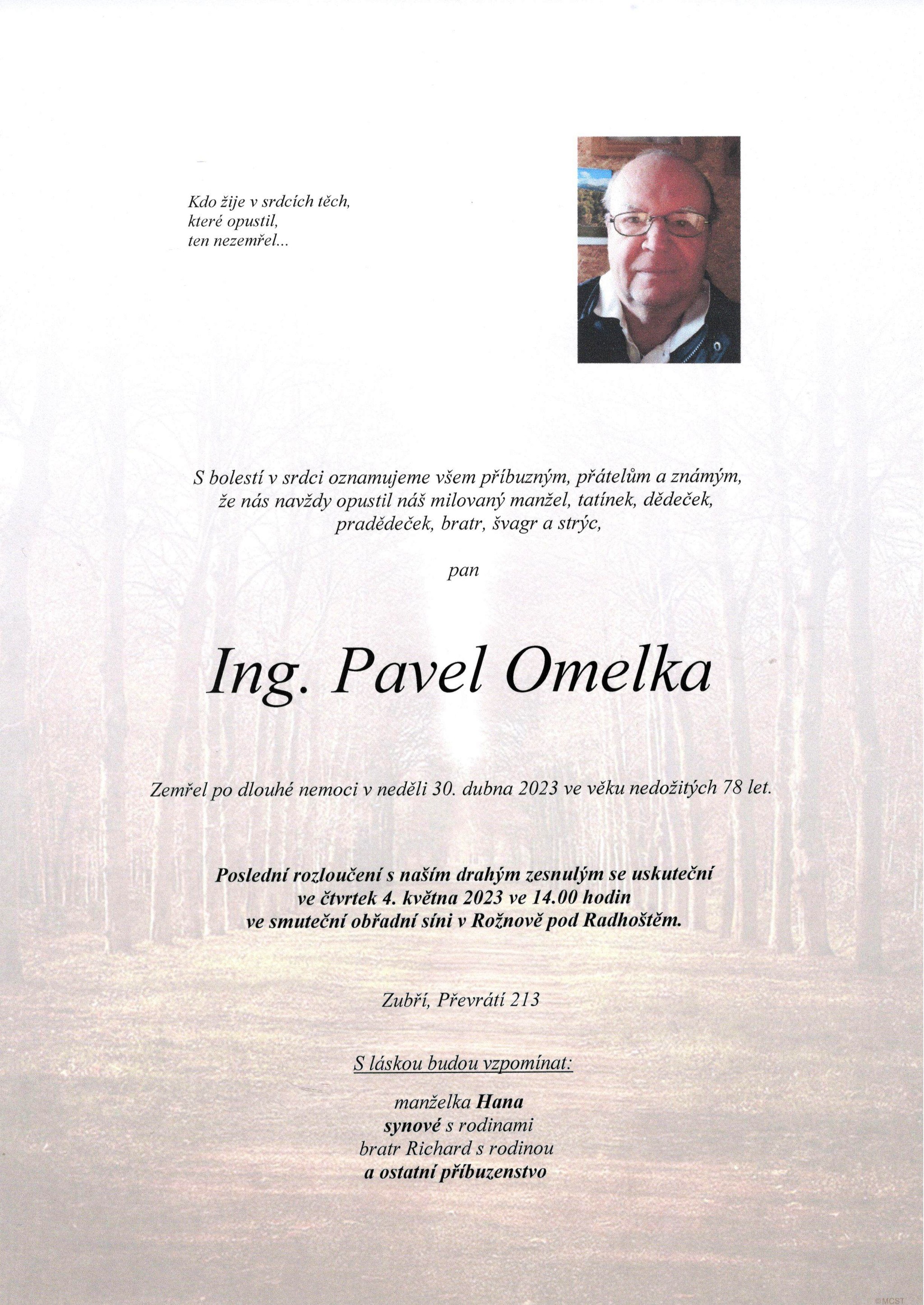 Ing. Pavel Omelka