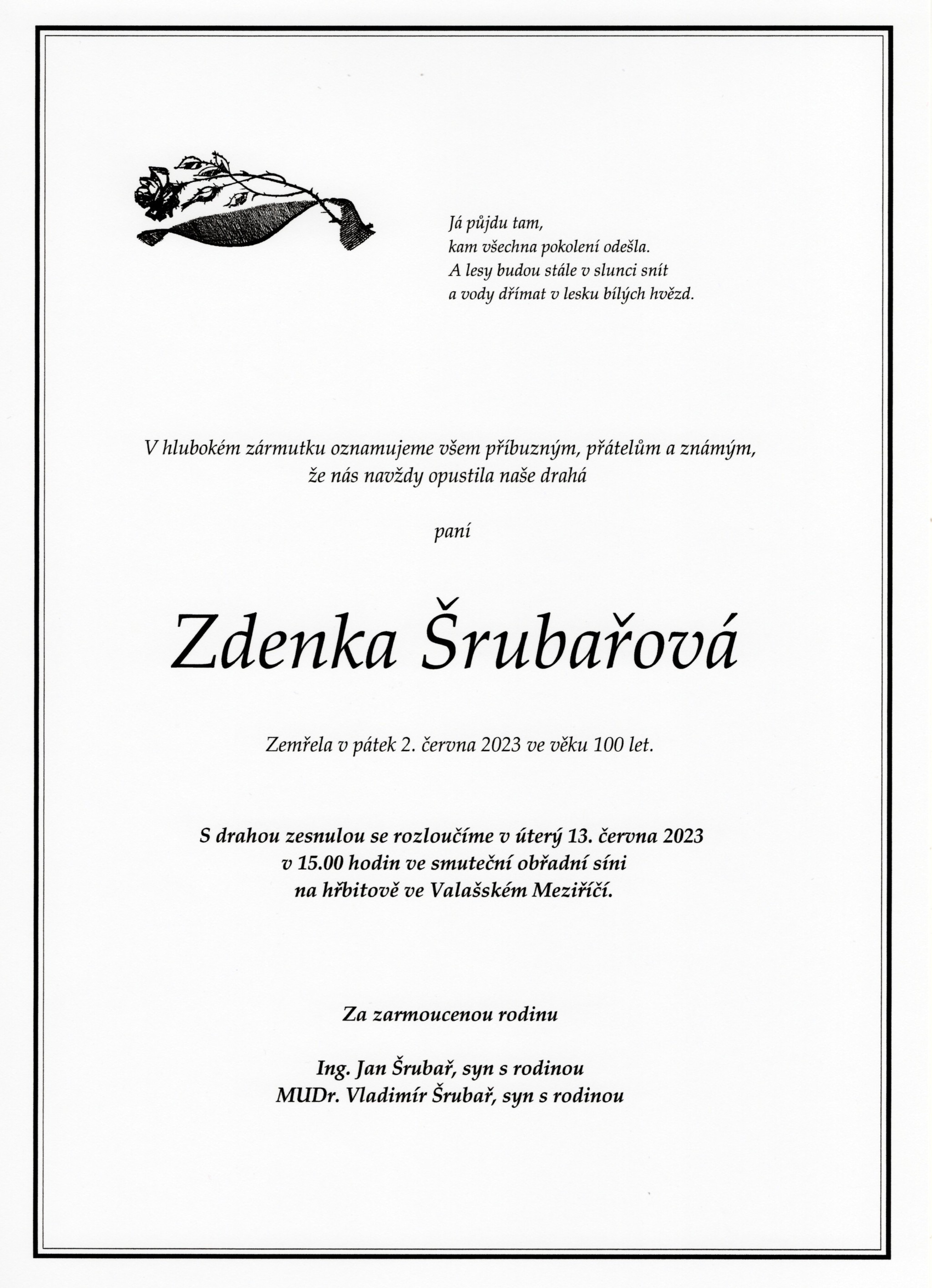 Zdenka Šrubařová